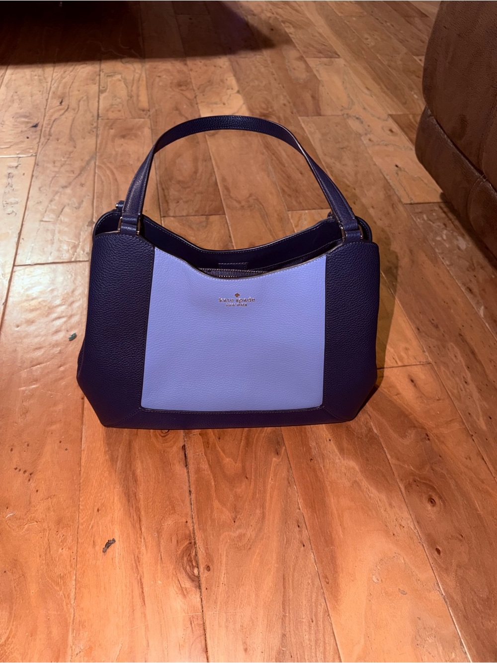 kate spade two-tone navy and light blue shoulder bag